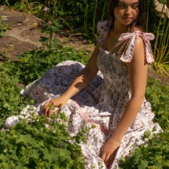 Flora Sardalos Patmos Dress - Almond Blossom Womenswear