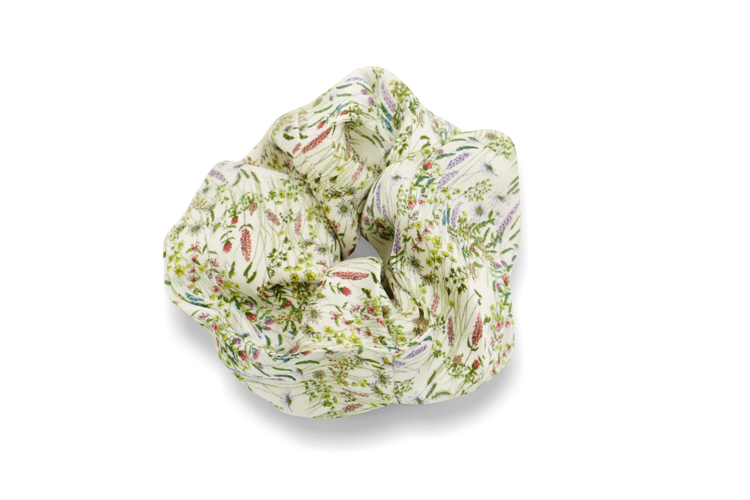 Bertioli By Thyme Silkwear Large Silk Scrunchie In Wild Flower