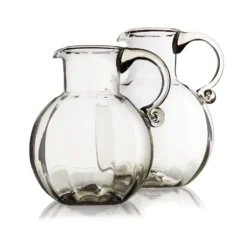 Thyme Optic Glass Water Jug