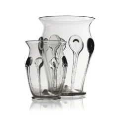 Thyme Glassware Dot Vase In Clear