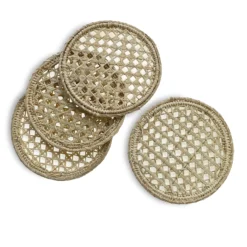 Colombia Collective Sandra Woven Palm Coaster (Set Of 4)
