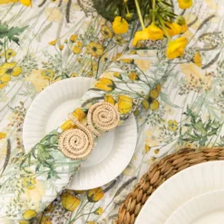 Bertioli By Thyme Table Linens Buttercup Linen Table Cloth