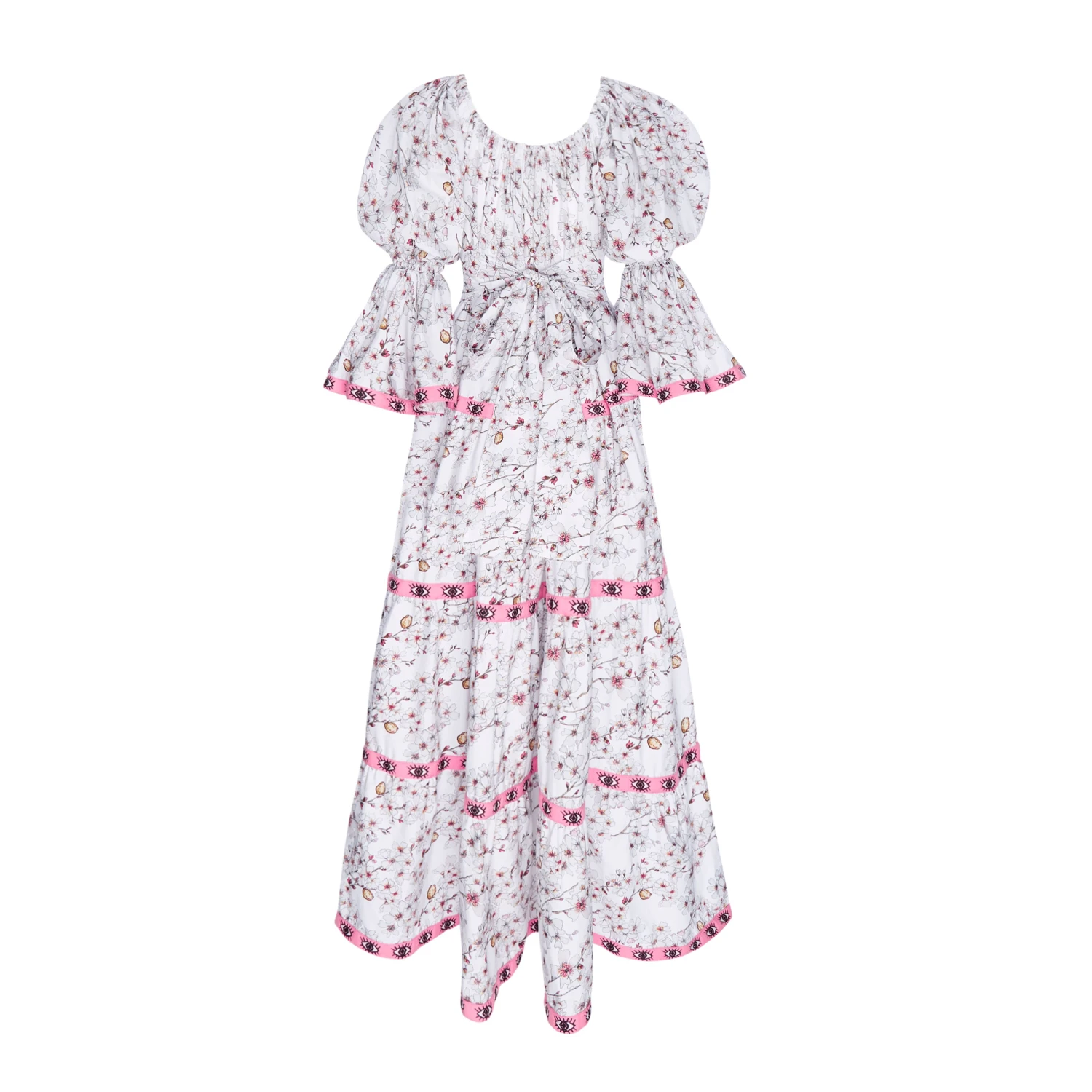 Flora Sardalos Womenswear Amargos Dress - Almond Blossom
