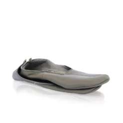 Thyme Leather Slippers In Olive