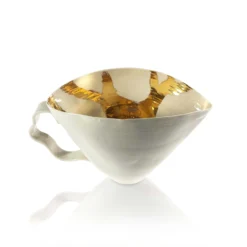 Thyme Ceramics Ceramic Jug With Gold Centre