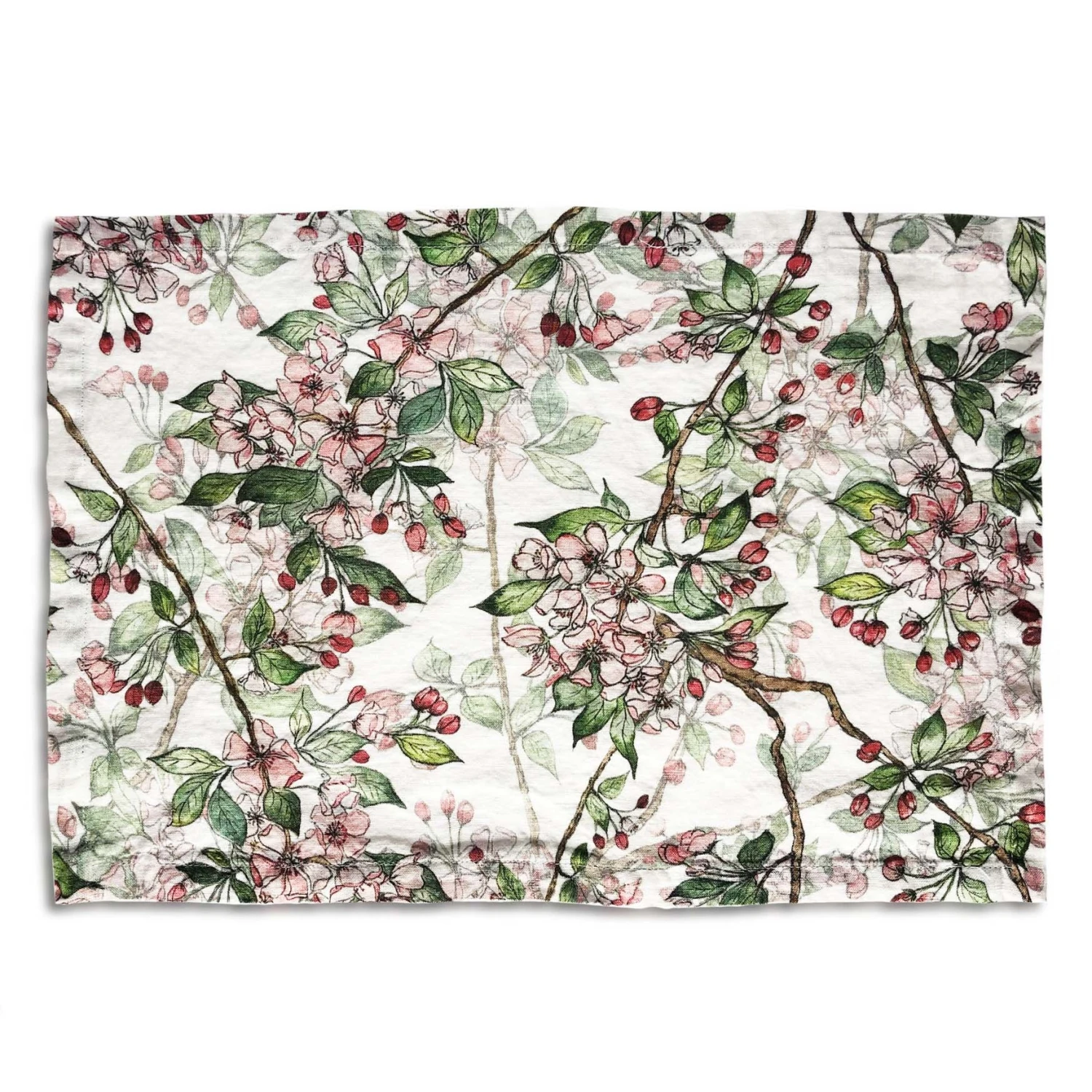 Bertioli By Thyme Cherry Blossom Linen Placemat