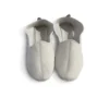 Thyme Accessories Leather Slippers In White