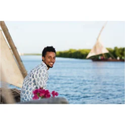 Wild Rose Menswear Block Printed Shirt-Ol-Tarakwa