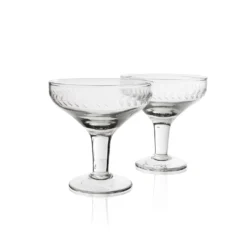 Grand Illusions Drinkware Etched Champagne Coupe