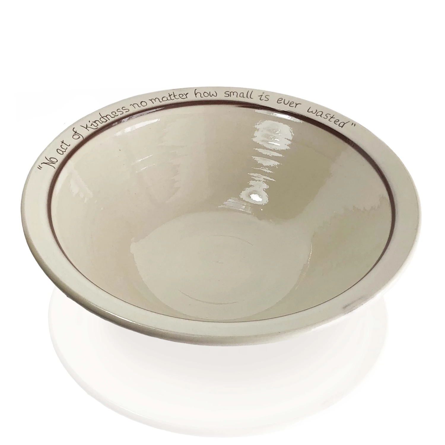 Thyme Farmhouse Bowl With Text In White