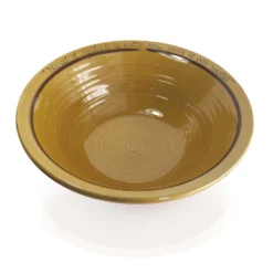 Thyme Ceramics Farmhouse Bowl With Text In Honey