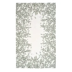 Bertioli By Thyme Olive Border Linen Table Cloth