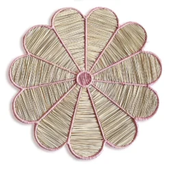 Colombia Collective Conchita Woven Placemat - Rose Pink Placemats