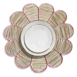 Colombia Collective Conchita Woven Placemat - Rose Pink Placemats