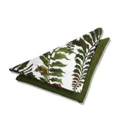 Bertioli By Thyme Dark Green Linen Napkin Table Linens
