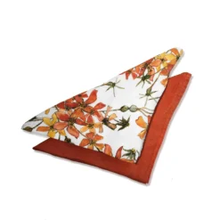 Bertioli By Thyme Orange Rust Linen Napkin