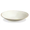 Thyme Large Bowl With Shiny Gold Rim Ceramics