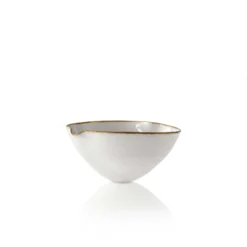 Thyme Ceramics Heart Bowl With Gold Rim