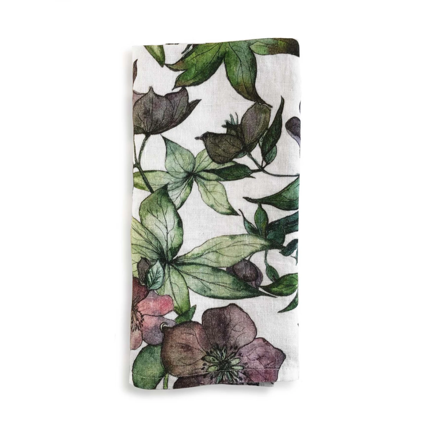 Bertioli By Thyme Hellebore Linen Napkin