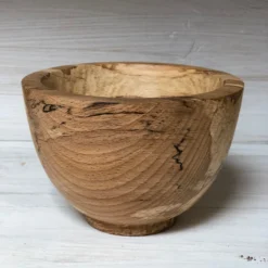 Thyme Hand Turned Wooden Nibble Bowl