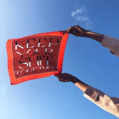 Tidings Accessories Silk Scarf/Neckerchief- Keep Your Sh*t Together