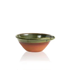 Thyme Small Lipped Farmhouse Bowl In Green Ceramics