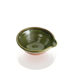 Thyme Small Lipped Farmhouse Bowl In Green Ceramics