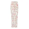 Bertioli By Thyme Silk Trousers In Pink Rose With Stripe