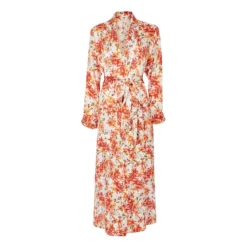 Bertioli By Thyme Silkwear Silk Robe In Wild Rose