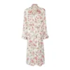 Bertioli By Thyme Silkwear Silk Robe In Pink Rose