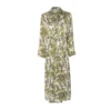 Bertioli By Thyme Silk Robe In Fern Silkwear