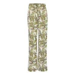 Bertioli By Thyme Silkwear Silk Trousers In Fern With Stripe