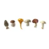 La Galine Ceramics Set Of 6 Hand Painted Mini Mushrooms