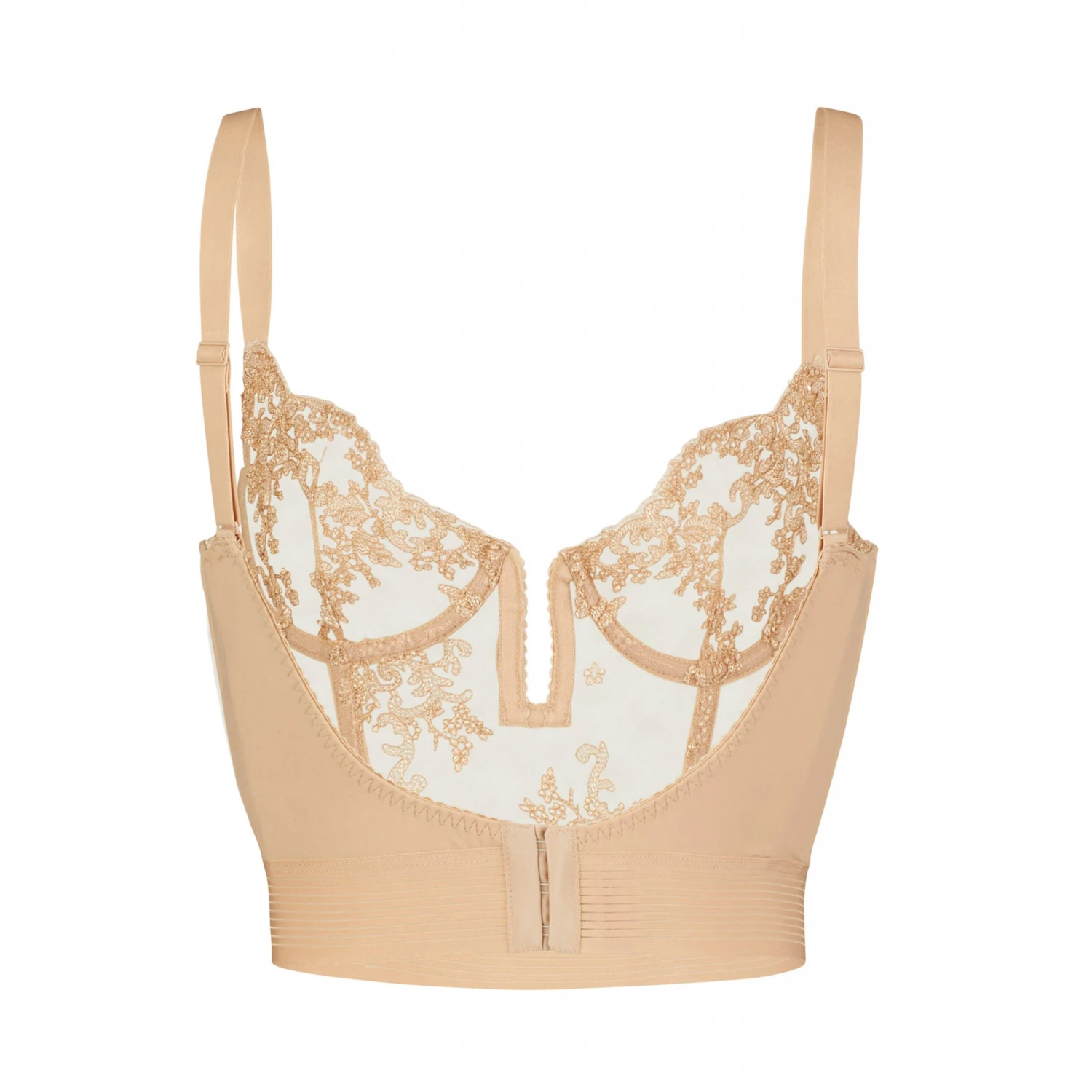 Coutille Accessories Scoop Back Bustini In Oat