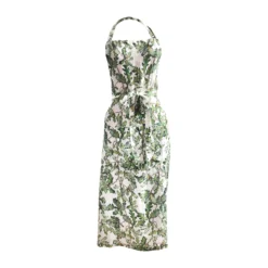 Bertioli By Thyme Oak Leaf Printed Linen Apron Aprons
