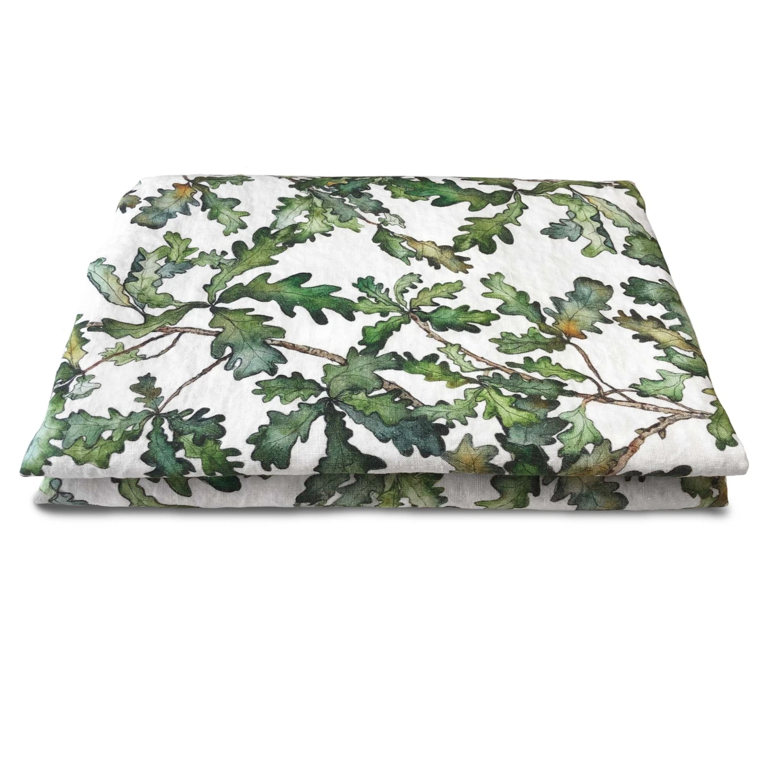 Bertioli By Thyme Oak Leaf Linen Table Cloth Table Linens