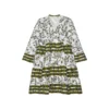 Flora Sardalos Hydra Dress - Olive Womenswear