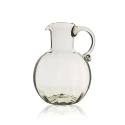 Thyme Optic Glass Water Jug