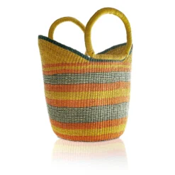 Mmaa Social Market Basket In Yellow/Orange