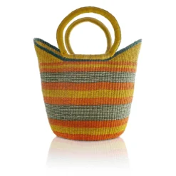 Mmaa Social Market Basket In Yellow/Orange