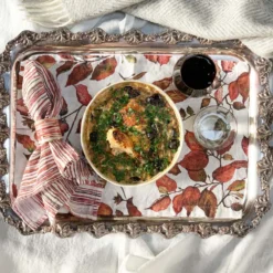 Bertioli By Thyme Table Linens Copper Beech Linen Placemat