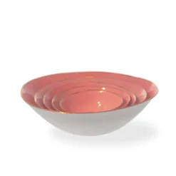 Thyme Nest Of Hand Made Bowl With Gold Rim