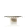 KCHossack Daisy Pedestal Bowl Low - White