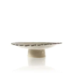 KCHossack Daisy Pedestal Bowl Low - White