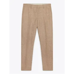 Wax London Alp Smart Check Trouser - Brown