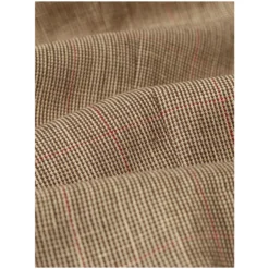 Wax London Alp Smart Check Trouser - Brown