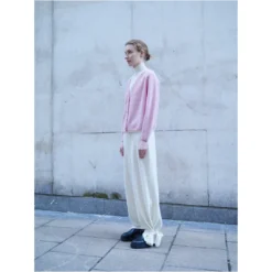 Mandkhai Cropped Cardigan-Light Pink Womenswear