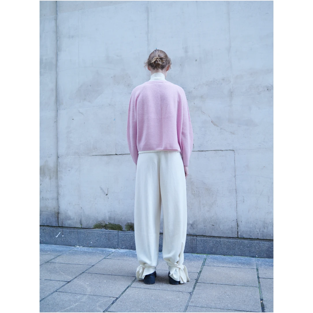 Mandkhai Cropped Cardigan-Light Pink Womenswear