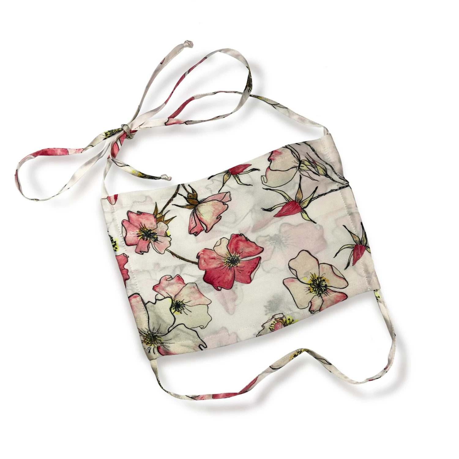 Bertioli By Thyme Silk Face Mask In Pink Rose