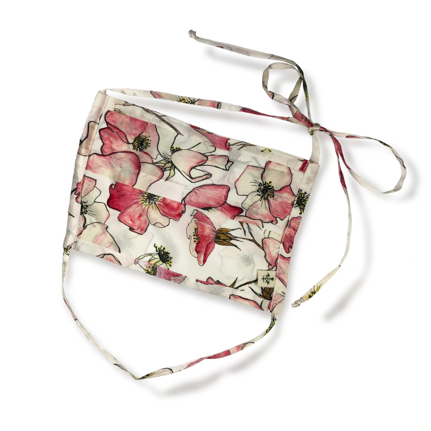 Bertioli By Thyme Silk Face Mask In Pink Rose